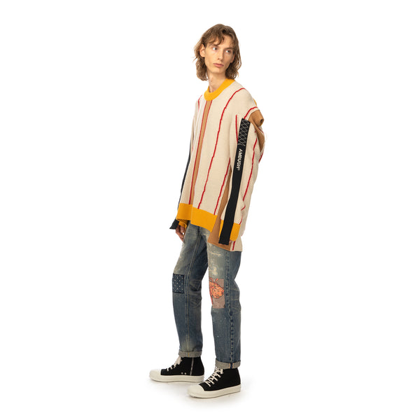 AMBUSH | Folding Crewneck Knit 2 Beige / Multi - Concrete