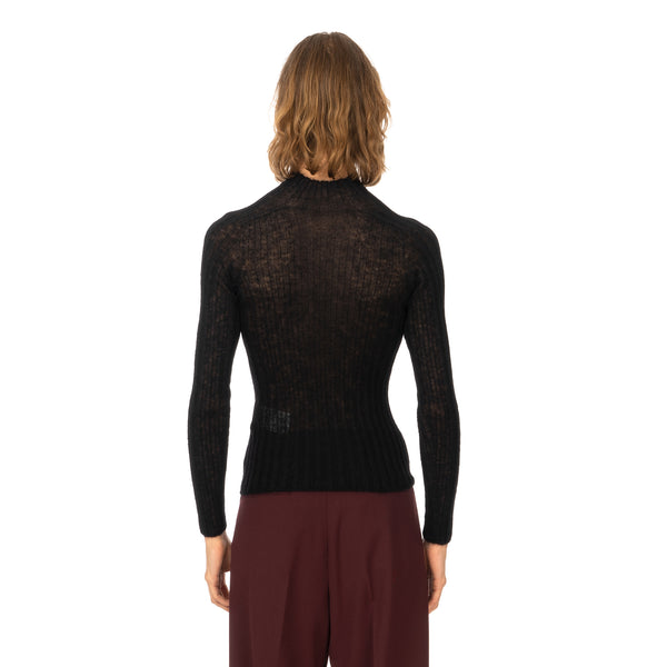 AMBUSH | W High Neck Knit Top Black - Concrete
