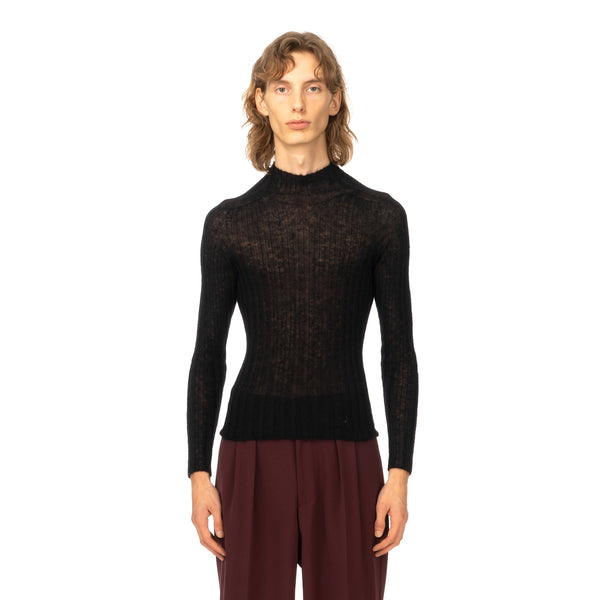 AMBUSH | W High Neck Knit Top Black - Concrete