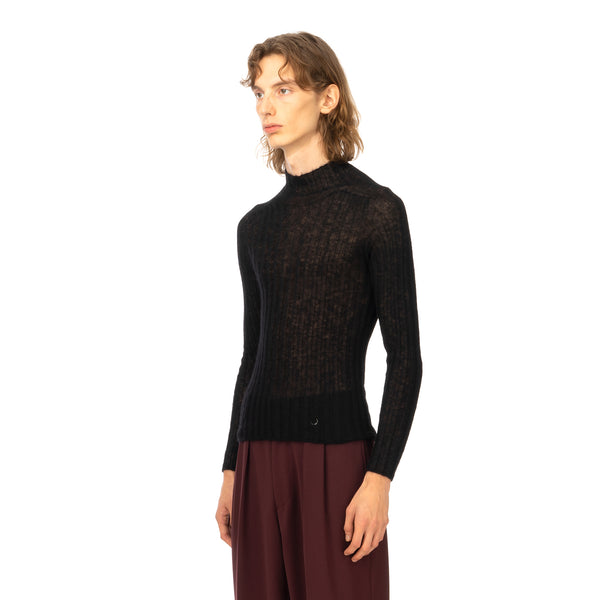 AMBUSH | W High Neck Knit Top Black - Concrete