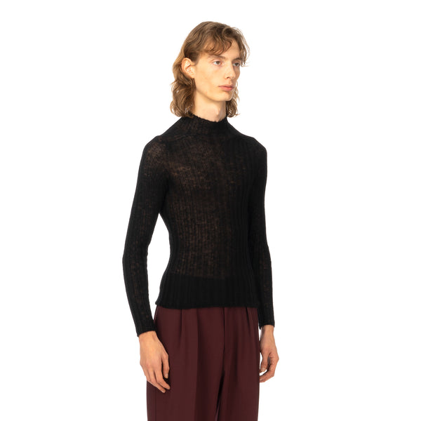 AMBUSH | W High Neck Knit Top Black - Concrete