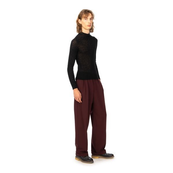AMBUSH | W High Neck Knit Top Black - Concrete