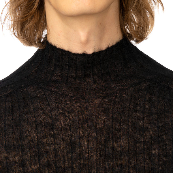 AMBUSH | W High Neck Knit Top Black - Concrete