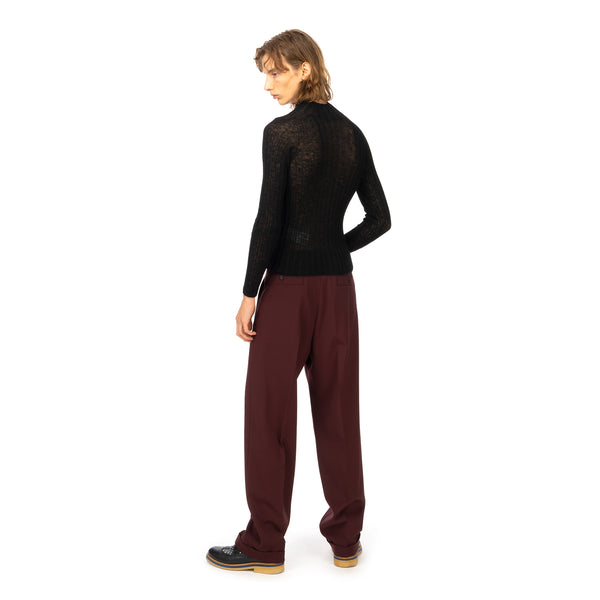 AMBUSH | W High Neck Knit Top Black - Concrete