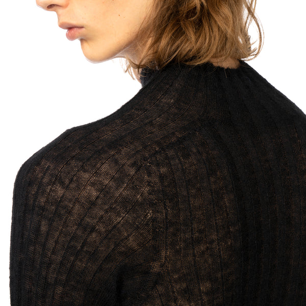 AMBUSH | W High Neck Knit Top Black - Concrete