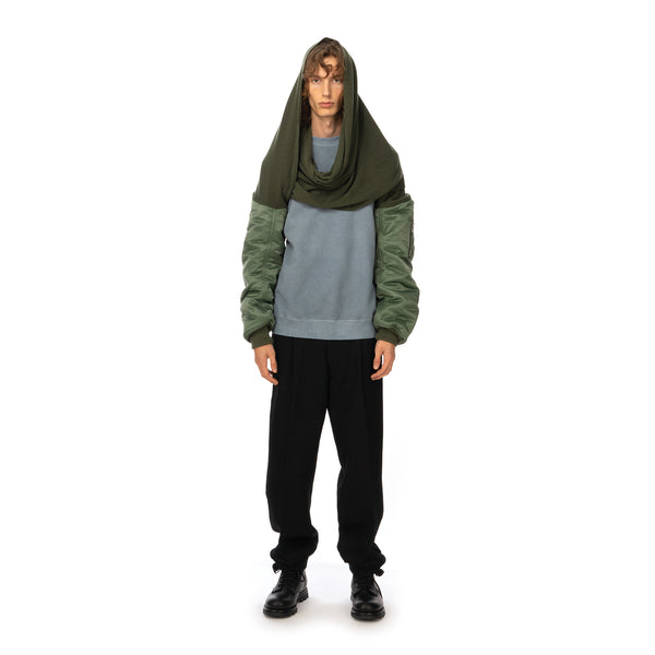 AMBUSH | Mix MA-1 Sleeve Scarf Khaki - Concrete