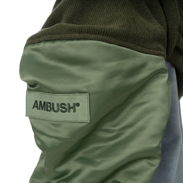 AMBUSH | Mix MA-1 Sleeve Scarf Khaki - Concrete