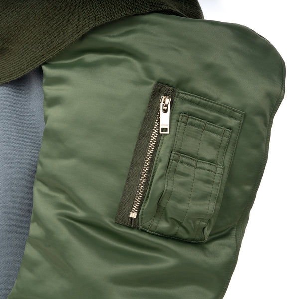 AMBUSH | Mix MA-1 Sleeve Scarf Khaki - Concrete