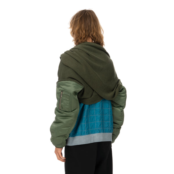 AMBUSH | Mix MA-1 Sleeve Scarf Khaki - Concrete