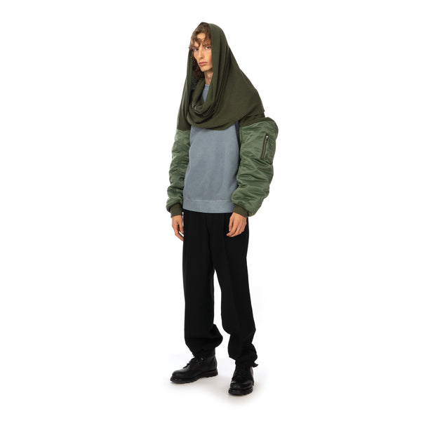 AMBUSH | Mix MA-1 Sleeve Scarf Khaki - Concrete