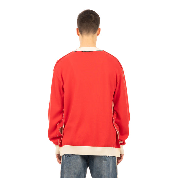 AMBUSH | Fin Knit Sweater White / Red - Concrete