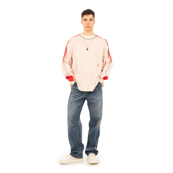 AMBUSH | Fin Knit Sweater White / Red - Concrete