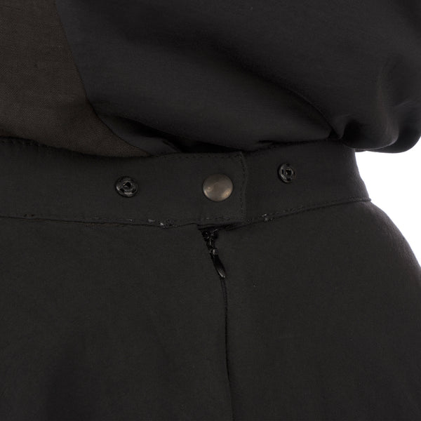 Andrea Ya'aqov | W Two Layer Skirt Linen Black - Concrete