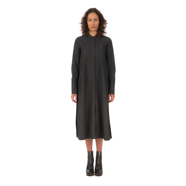 Andrea Ya'aqov | W Waxed Long Shirt Black - Concrete