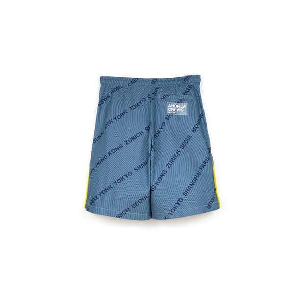 Andrea Crews 'Densho' Shorts Blue - Concrete