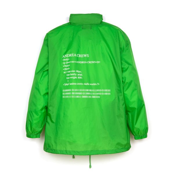 Andrea Crews 'Windy' Windbreaker Green - Concrete