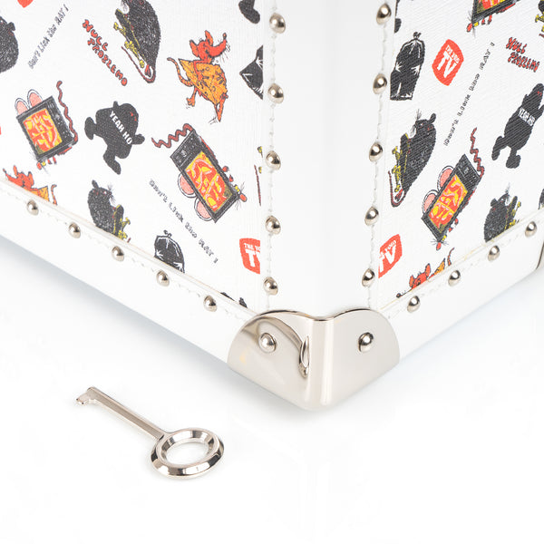 Poggy's Box | x Anonyme Trunk Cross Body White - Concrete