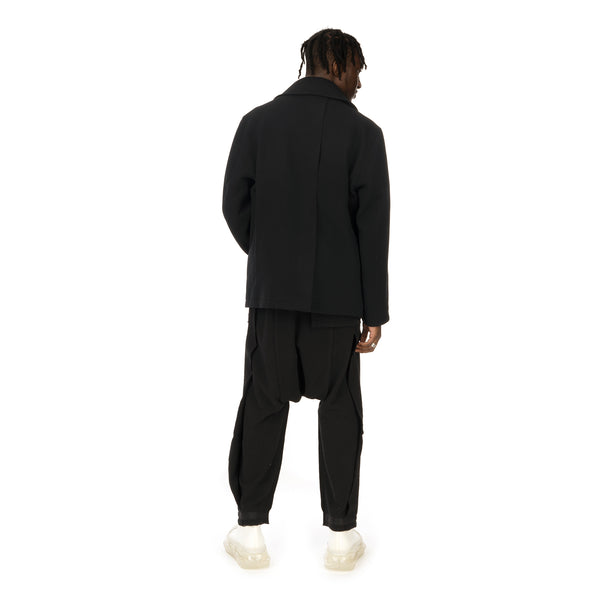 asparagus_ | Vest Coat Black - Concrete