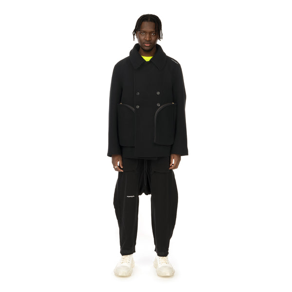 asparagus_ | Vest Coat Black - Concrete