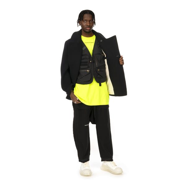 asparagus_ | Vest Coat Black - Concrete