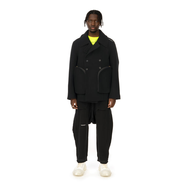asparagus_ | Vest Coat Black - Concrete