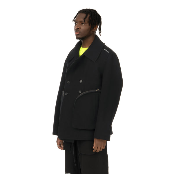 asparagus_ | Vest Coat Black - Concrete