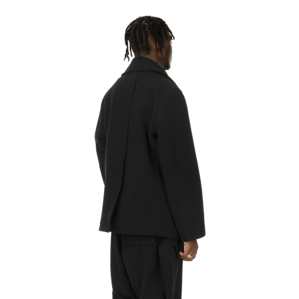 asparagus_ | Vest Coat Black - Concrete