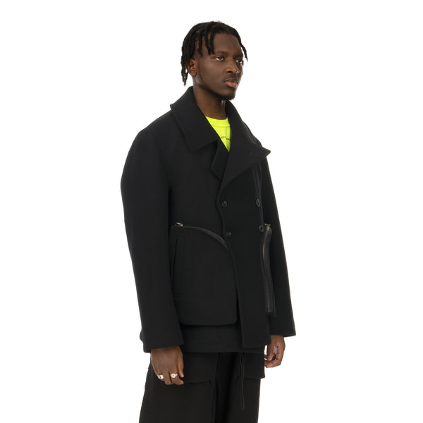 asparagus_ | Vest Coat Black - Concrete