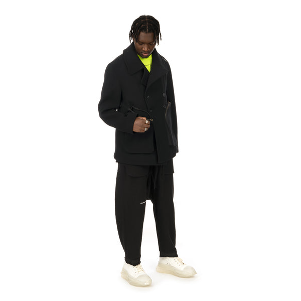 asparagus_ | Vest Coat Black - Concrete