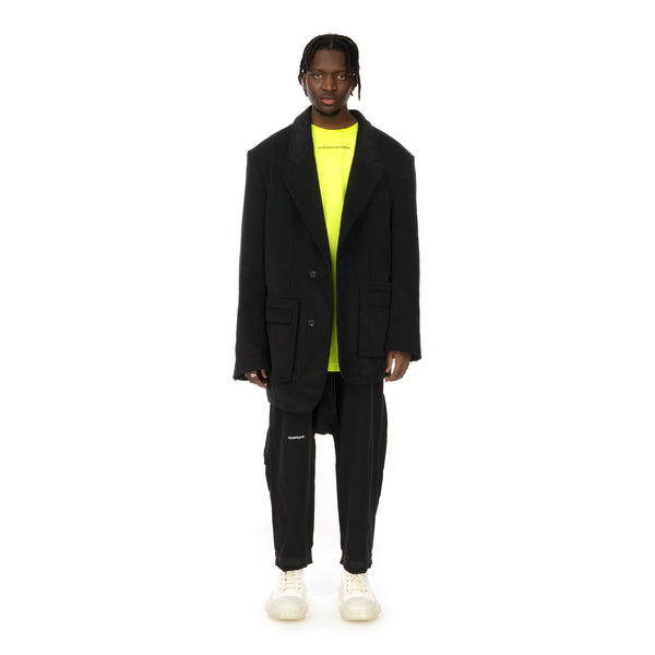 asparagus_ | Asymmetric Jacket Black - Concrete