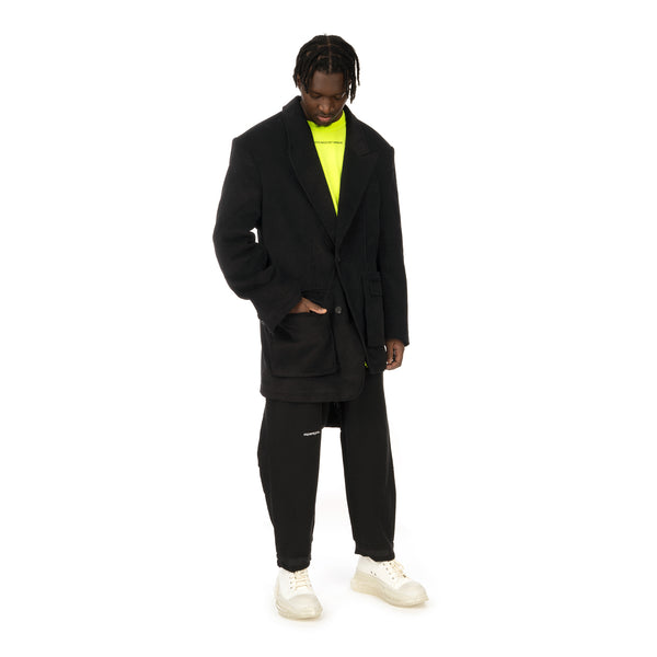 asparagus_ | Asymmetric Jacket Black - Concrete