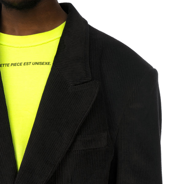asparagus_ | Asymmetric Jacket Black - Concrete