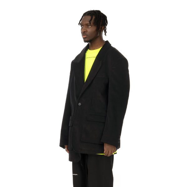 asparagus_ | Asymmetric Jacket Black - Concrete