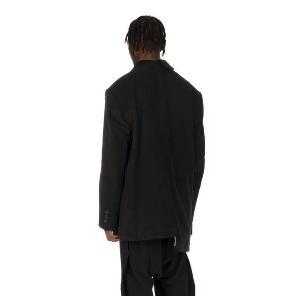 asparagus_ | Asymmetric Jacket Black - Concrete