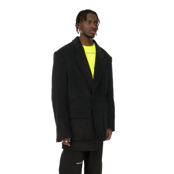 asparagus_ | Asymmetric Jacket Black - Concrete