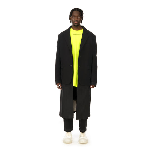 asparagus_ | Jacket Layered Coat Black - Concrete