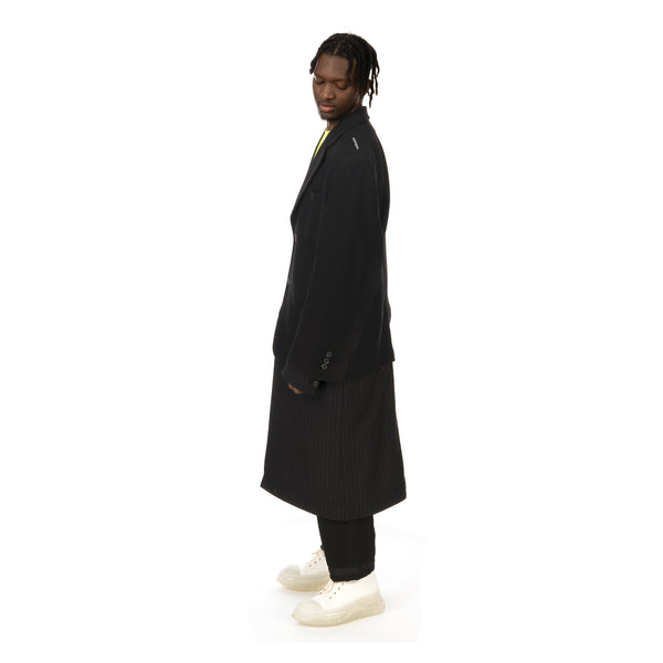 asparagus_ | Jacket Layered Coat Black - Concrete