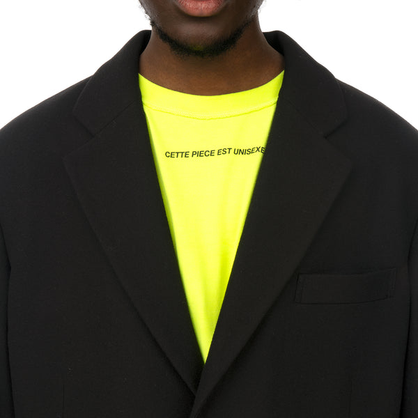 asparagus_ | Jacket Layered Coat Black - Concrete