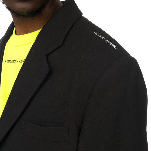asparagus_ | Jacket Layered Coat Black - Concrete