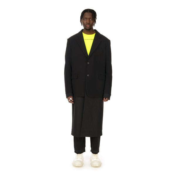 asparagus_ | Jacket Layered Coat Black - Concrete