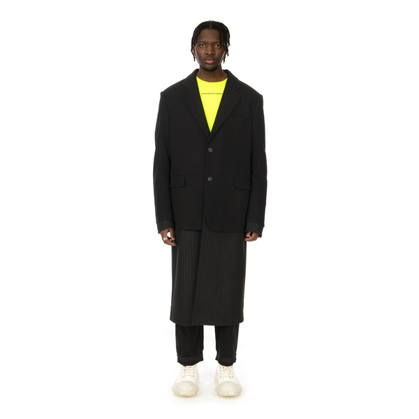 asparagus_ | Jacket Layered Coat Black - Concrete