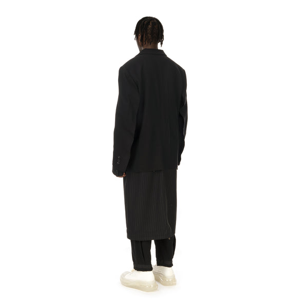 asparagus_ | Jacket Layered Coat Black - Concrete