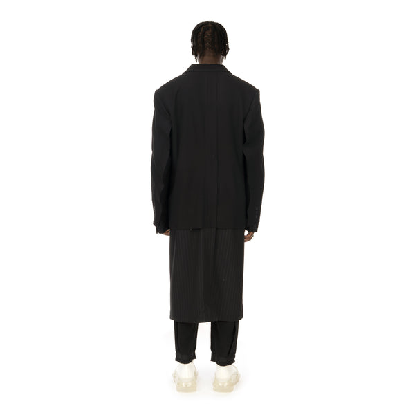 asparagus_ | Jacket Layered Coat Black - Concrete
