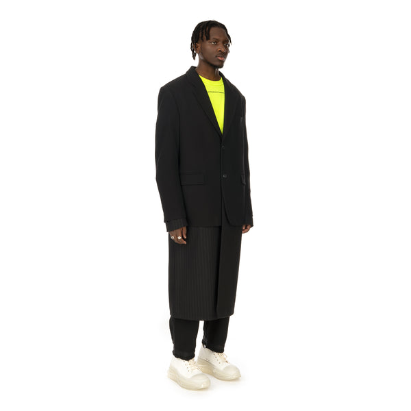 asparagus_ | Jacket Layered Coat Black - Concrete
