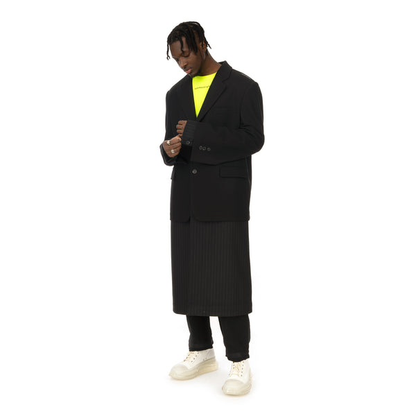 asparagus_ | Jacket Layered Coat Black - Concrete
