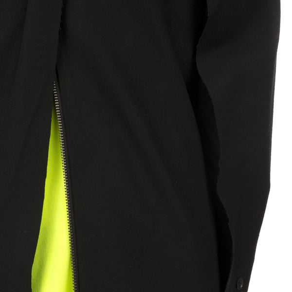 asparagus_ | Jacket Layered Coat Black - Concrete