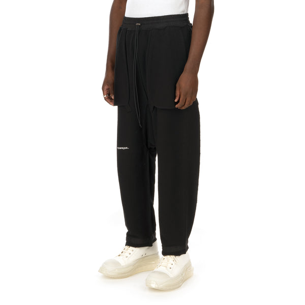 asparagus_ | Inside-Out Baggy Pants Black - Concrete