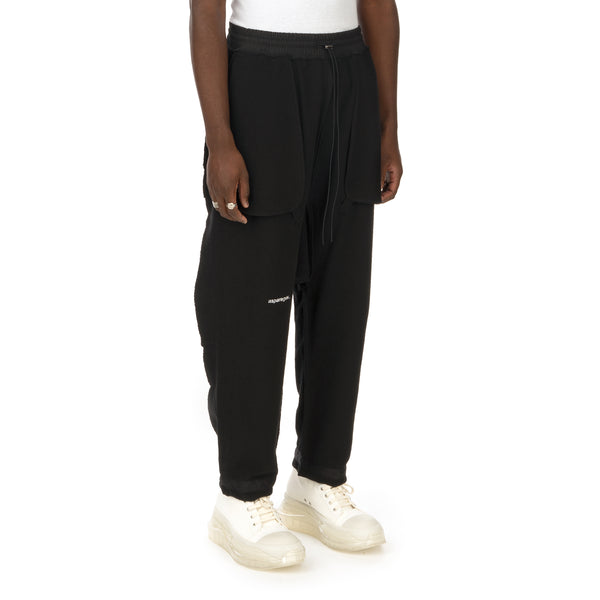 asparagus_ | Inside-Out Baggy Pants Black - Concrete