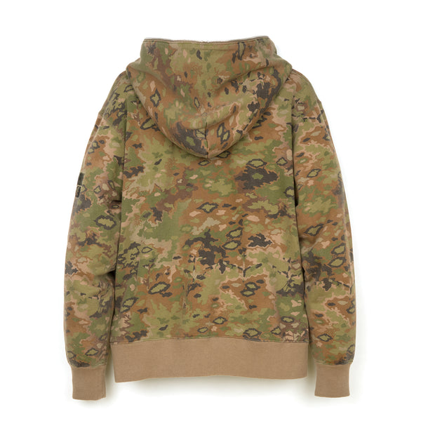 Billionaire Boys Club | Multi Camo Full Zip Hoodie Green - Concrete