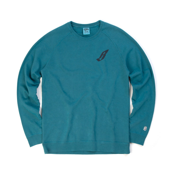 Billionaire Boys Club | Flying B Overdye Crewneck Teal - Concrete